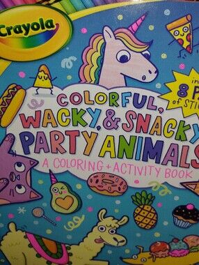 Crayola Colorful Wacky & Snacky Party Animals Activity Book